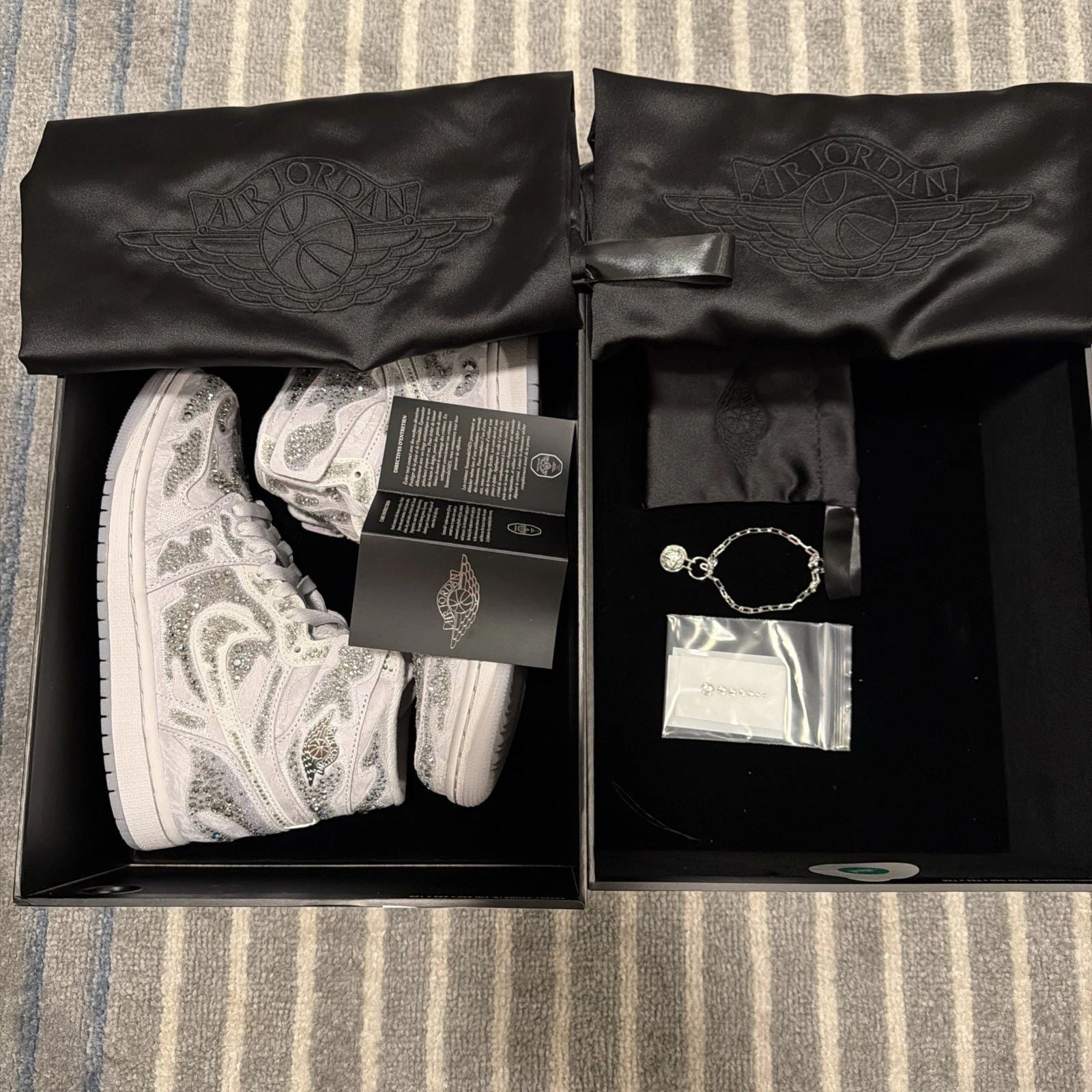 Nk Air Jrdan 1 Swvski High Size 7w 5.5M Brand New Extremely Rare🔥LA Exclusive